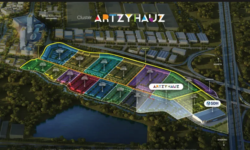 Site Plan Artzy Hauz Phase 1 Lippo Karawang